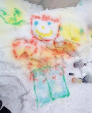 Snow Day Fun: Snow Painting and Snow Gems