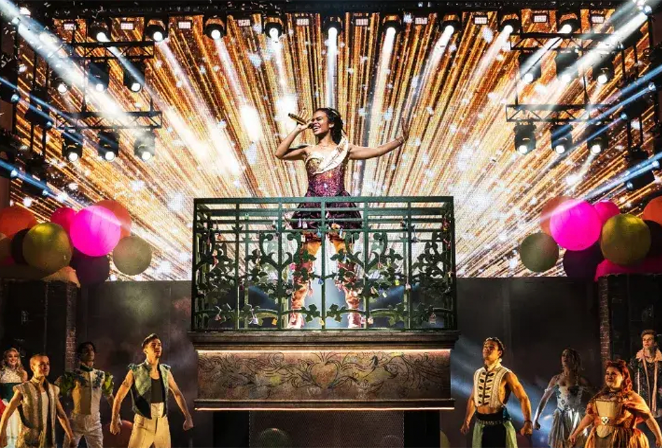 Big-name Broadway shows like &Juliet come at a premium prices, but there are ways to save on Broadway tickets. Photo by Aka NYC.