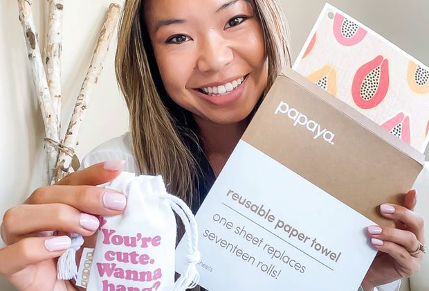 Papaya reusable paper towels