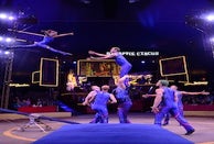 Daniel Cyr reminded me of Gene Kelly as he seemed to dance with his partner: a ladder