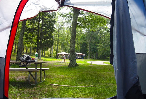 Wildwood State Park is home to a beautiful, sandy camping spot