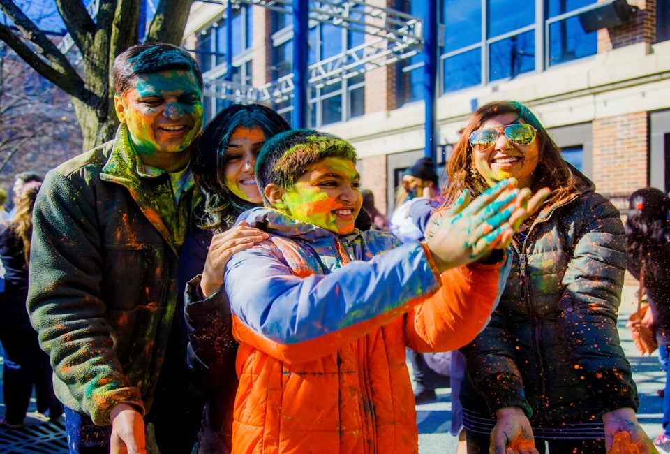 Celebrate Holi at Navy Pier this spring in Chicago. Photo by James Richards IV, courtesy of Navy Pier