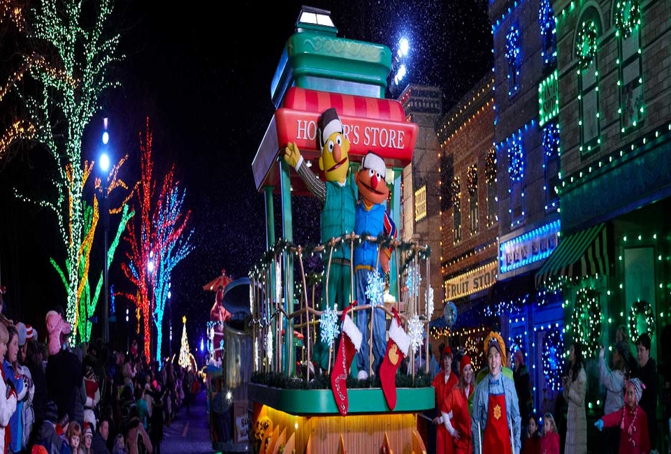 Sesame Place Very Furry Christmas Parade official photo