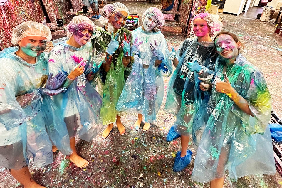 With two locations, the Splatter Studio offers private parties for guests to don disposable protective clothing and unleash their inner artist. Photo courtesy of Splatter Studio