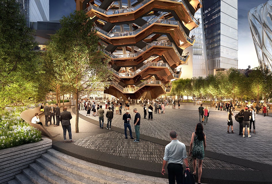 Larger-than-life art piece The Vessel will be New York City’s next public landmark. Courtesy of Visual House by Nelson Byrdwoltz