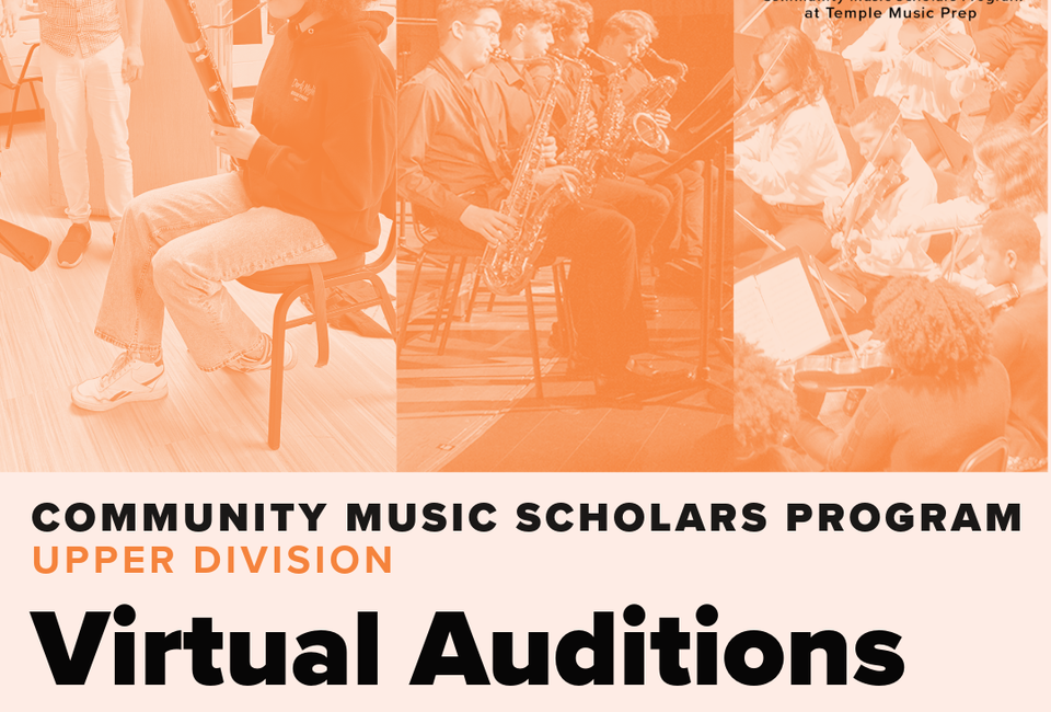 Community Music Scholars Program Upper Division Virtual Auditions