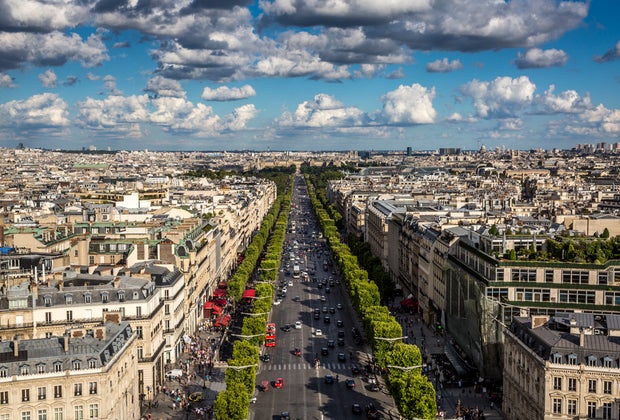 Walk the Champs-Elysees with kids on your family visit to Paris