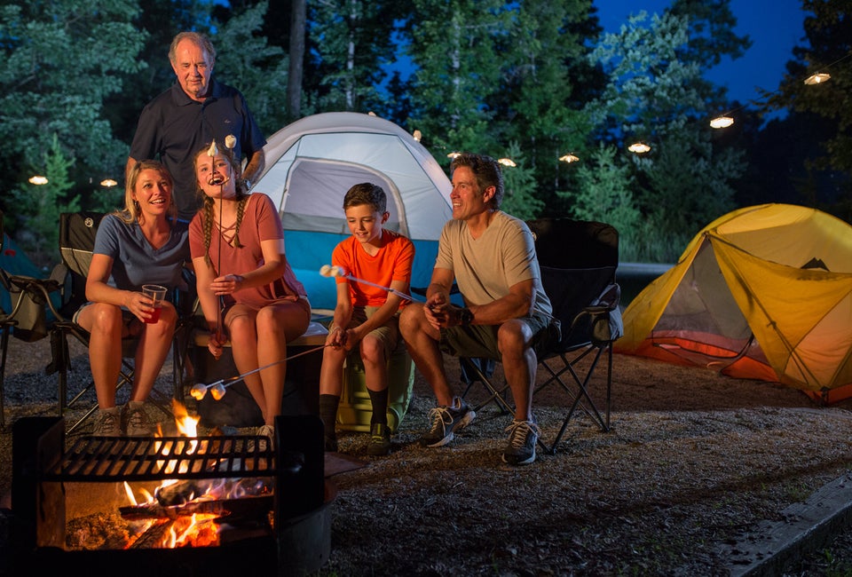 21 Classic and Funny Campfire Songs for Any Camping Trip Gather 'round the campfire and sing some fun songs. Photo courtesy of the Virginia Department of Conservation and Recreation