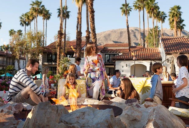 Time for s'mores after a busy day at the Omni Rancho Las Palmas.