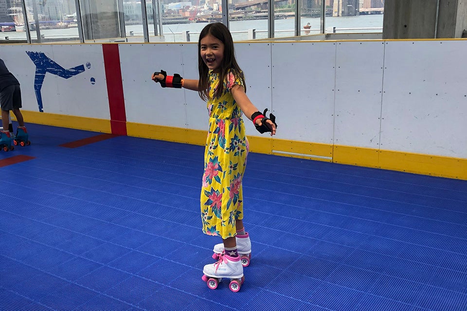 The Pier 2 Roller Rink is great for both daring speed seekers and beginners. Photo by Diana Kim