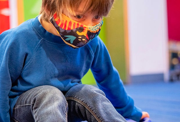 DuPage Children's Museum: child scooting