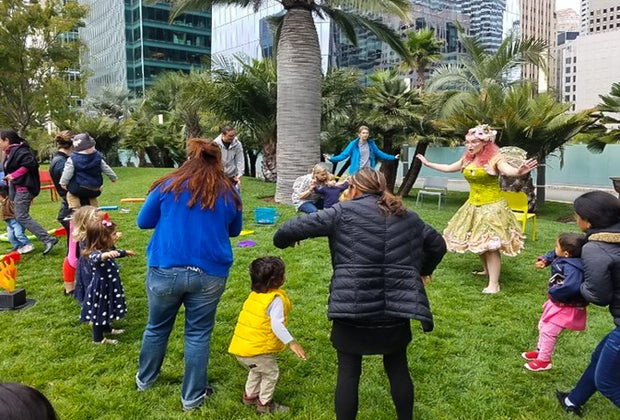 Free things to do in san francisco this summer with kids: Toddler Tuesdays at Salesforce Park