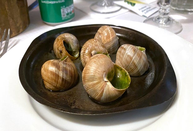 Dine on escargots when you visit Paris