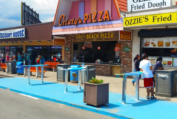 This photo shows Salisbury Beach's boardwalk, a fun spot for families.