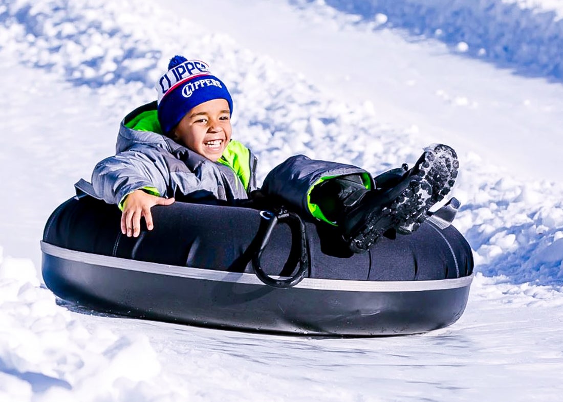 Some of the tube lanes at Mt. Baldy are as long as 150 feet! Photo courtesy of Mt. Baldy Snow Play Park