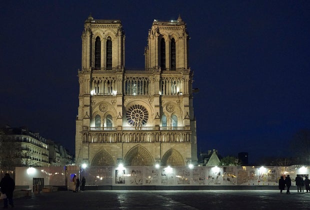 Make sure to explore the City of Lights after-dark, too, for beautiful sights like Notre Dame