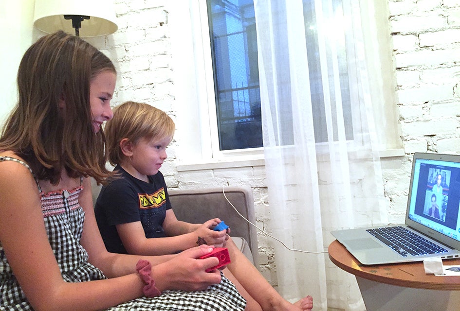 The Wizards Of Oakwood Drive is a live, online, interactive theatrical experience for kids. Photo by the author