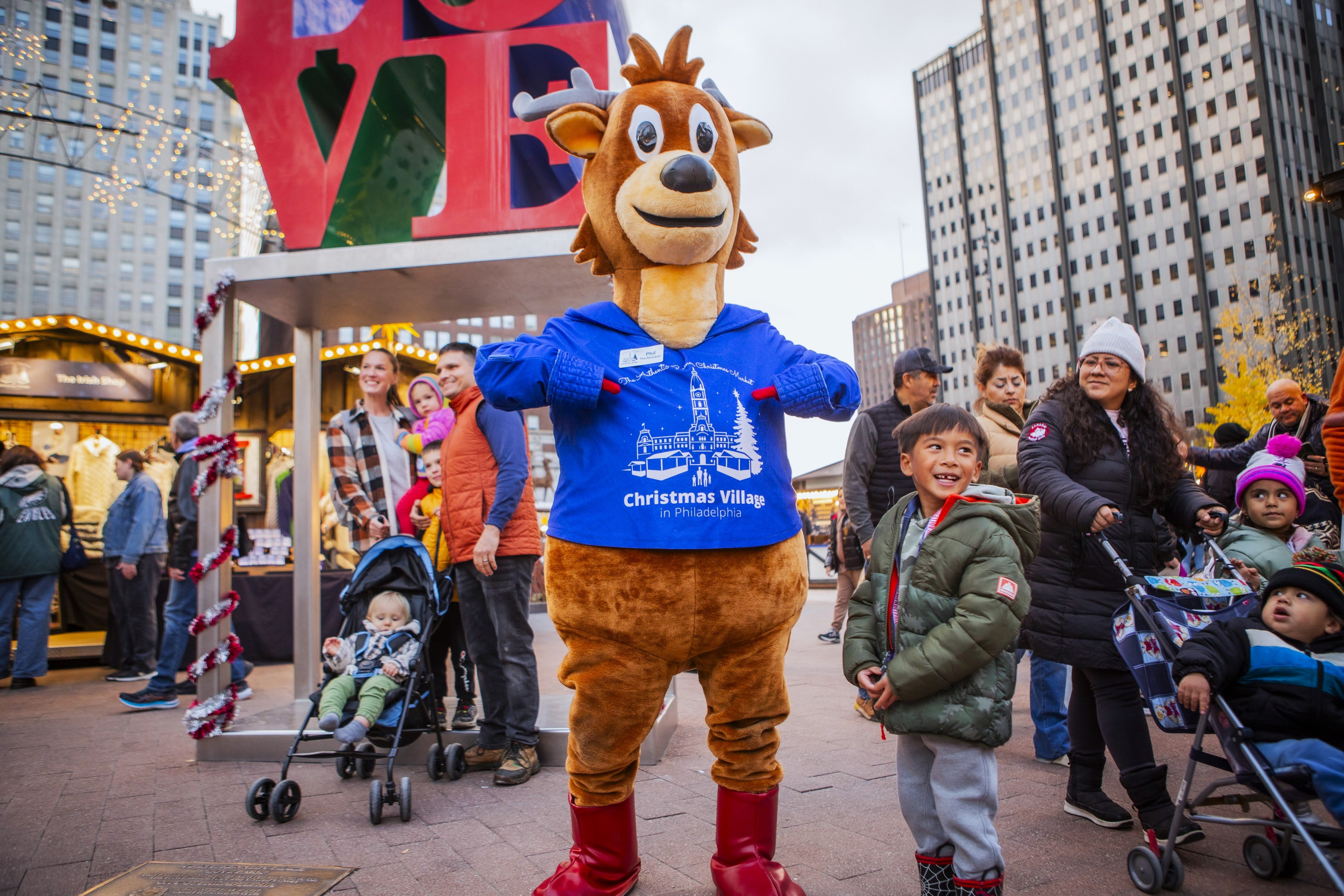 Visit Christmas Village in Philly for local holiday fun all season long. Photo courtesy of Christmas Village in Philadelphia