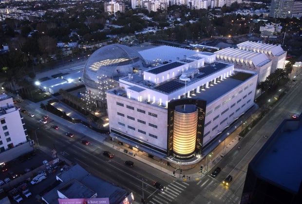 Academy Museum of Motion Pictures aerial view