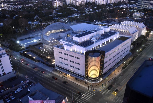 Academy Museum of Motion Pictures aerial view