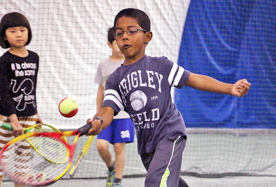 Advantage Tennis offers kid-friendly tennis classes at a variety of locations citywide. Photo courtesy of Advantage Tennis
