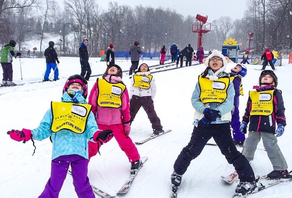 The Best Places to Snowboard or Ski Near Chicago with Kids Photo courtesy of Alpine Valley Ski Resort, Facebook