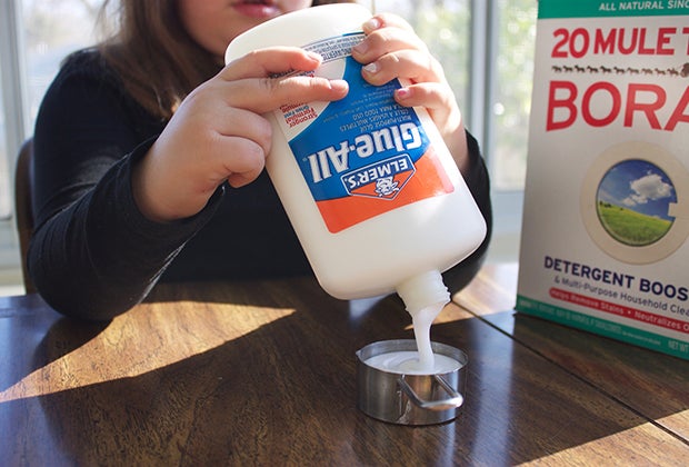 The key ingredient in homemade slime recipe: white glue!