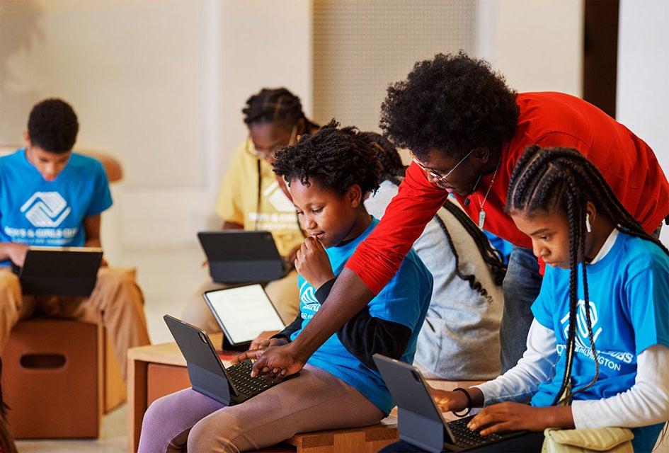 Kids can learn coding, video skills, and more during free Apple Camps at the Apple Store. Photo courtesy of Apple