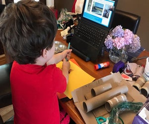 Make your own cherry blossom-inspired creation with Art & Me: Celebrating Cherry Blossoms. Photo courtesy of  The Smithsonian