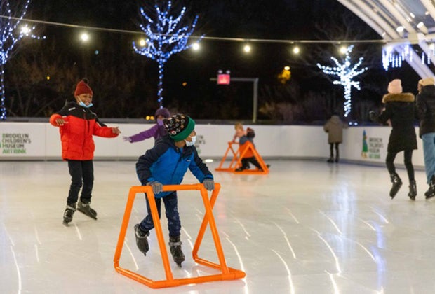 ArtRink affords kids a rooftop skating rink at the Brooklyn Children's Museum