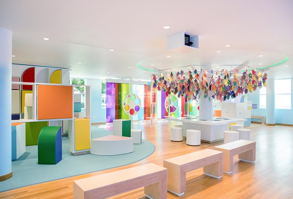 Free Indoor Playgrounds for Kids in Atlanta to Let Loose The High Museum's Greene Family Learning Gallery is a magical space full of color and shapes. Photo by CatMax Photography, courtesy of the museum