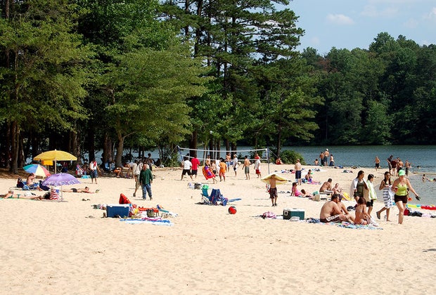 Fort Swimming Lakes and Beaches Near Atlanta State Park Beach