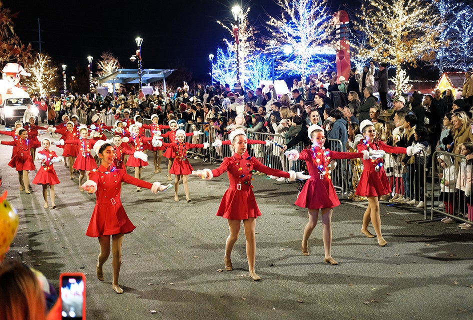 Sandy Springs City Springs puts on a free parade and beautiful display of lit, miniature homes on December 8. Photo courtesy City of Sandy Springs 