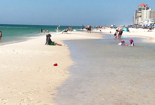 Orange Beach wide shot
