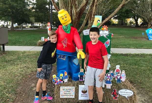 scarecrows in Alpharetta.