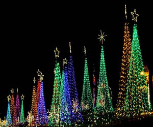 A drive-thru holiday light showcase, Lights of Life,  awaits at Life University. Photo courtesy of Life University
