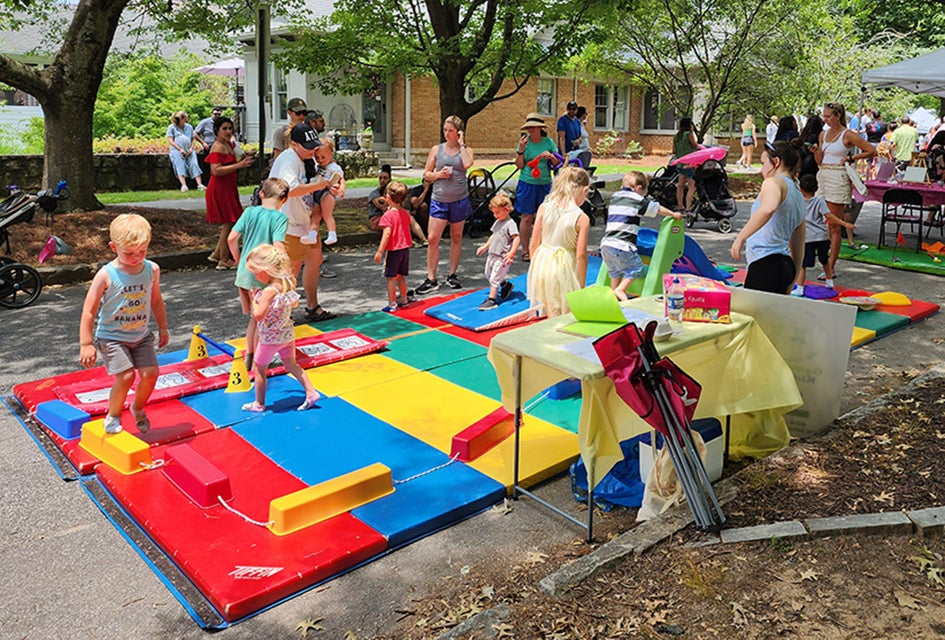 Parents love the activities specifically geared for children during Virginia-Highland Summerfest. Photo by Debra Thibodeaux