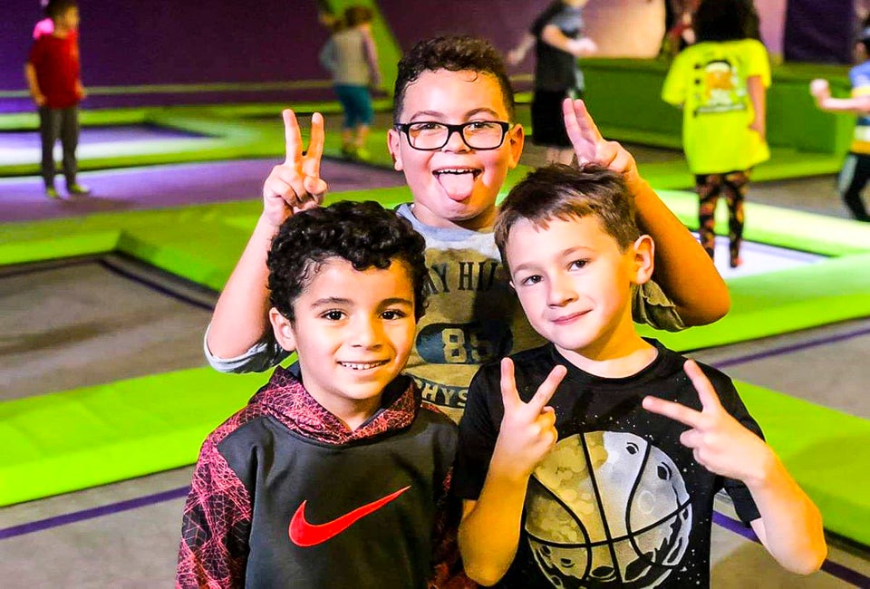 Getting ready to fly high. Photo courtesy of the Atomic Trampoline Fun Center