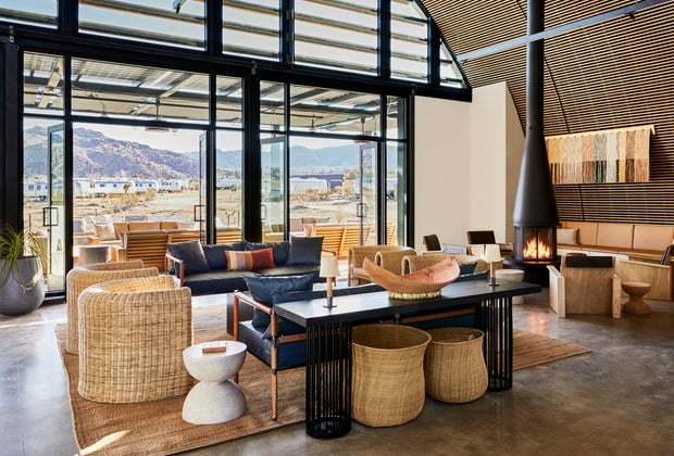 The New AutoCamp Joshua Tree: Shared spaces are inviting.