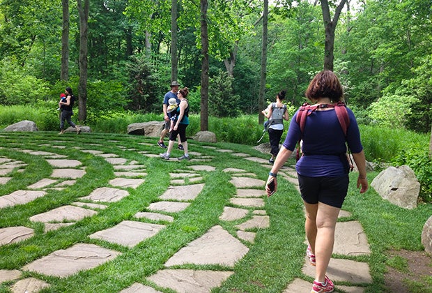 Walk the labyrinth at Avalon Park and Preserve on your next Long Island hike