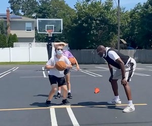 All In One Athletics Basketball Camp offers outdoor sessions for kids. Photo courtesy of the camp