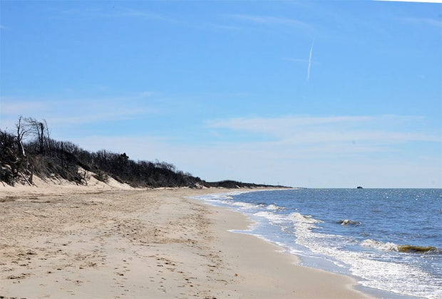 Hidden beaches Highbee Beach