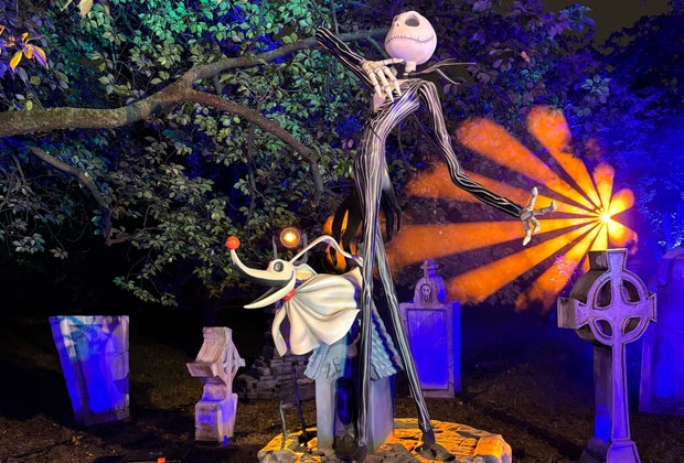 The Nightmare Before Christmas Light Trail at NYBG: Jack Skellington