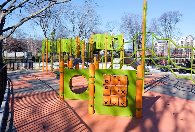 Bensonhurst Park Playground climbing structure