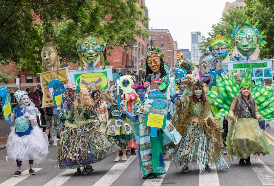 Ecological City Puppet Parade on the Lower East Side