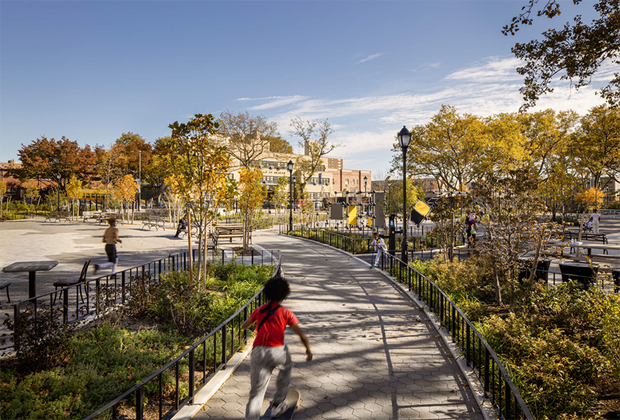 child running in Betsy head park