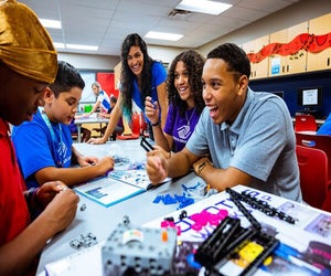 Educational activities are part of the after-school fun at the General Heiser Club. Photo courtesy of General Heiser Club After-School Child Care