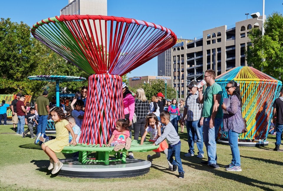 The Big Umbrella Festival welcomes kids, teens, and adults for a dynamic series of programming at Lincoln Center beginning Friday, April 4. Photo courtesy of Lincoln Center