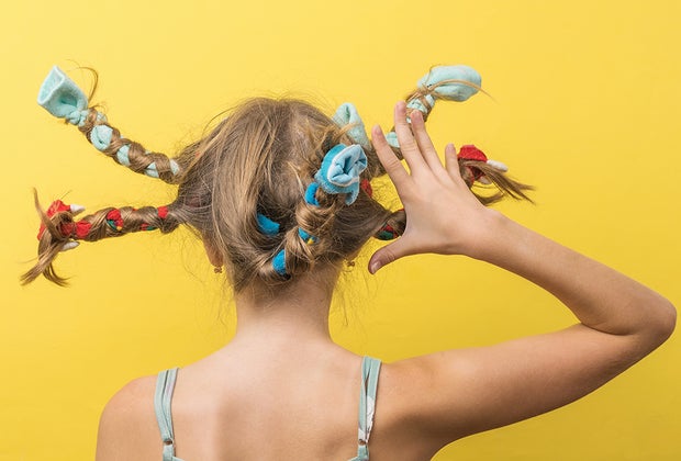 Crazy ponytails Easy School Spirit Week Ideas