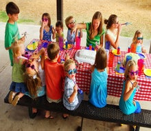 No one worries about noisemakers when it's a party in the park!